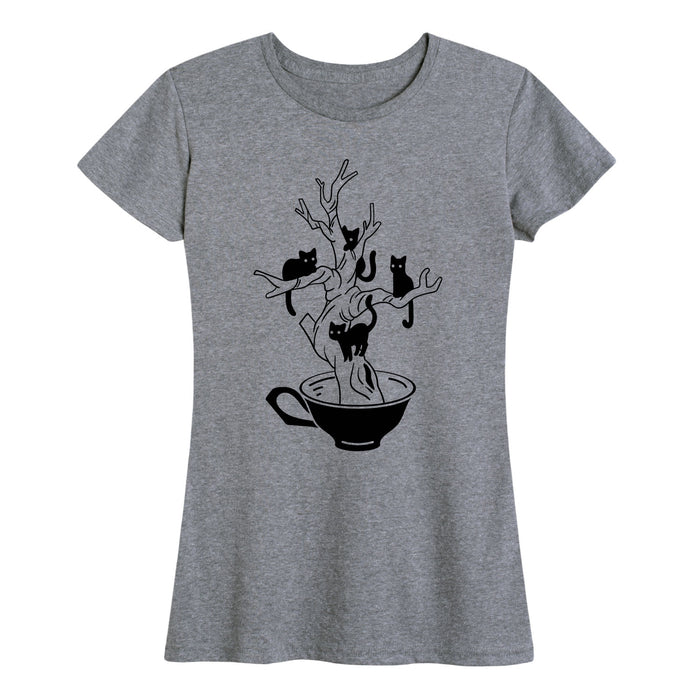 Cat Tea Tree - Women's Short Sleeve T-Shirt