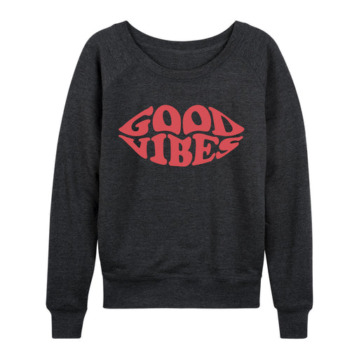 Good Vibes Lips - Women's Slouchy