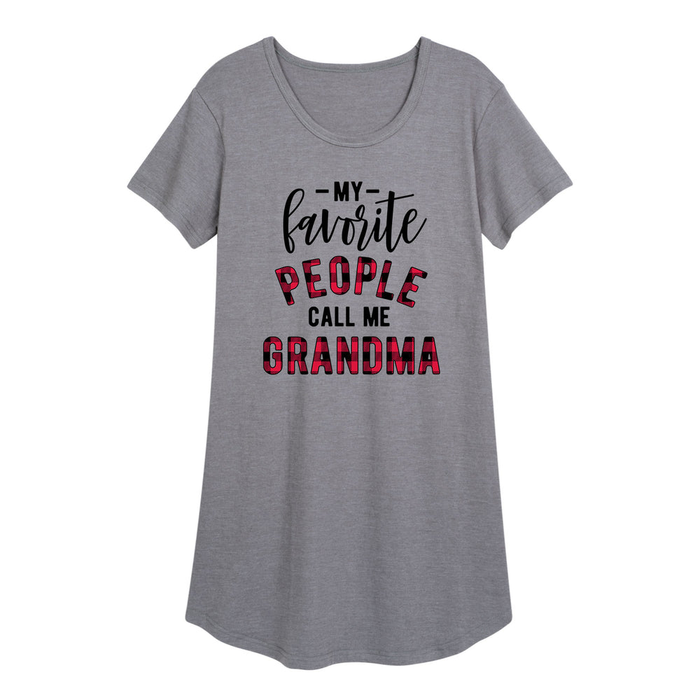 Favorite People Call Me Grandma - Women's Sleep Dress