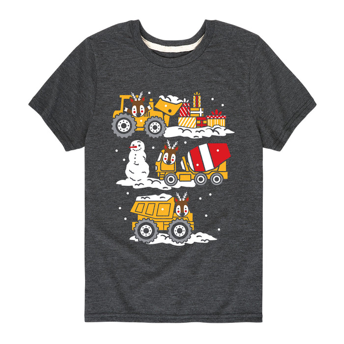 Reindeer Construction Team - Youth & Toddler Short Sleeve T-Shirt