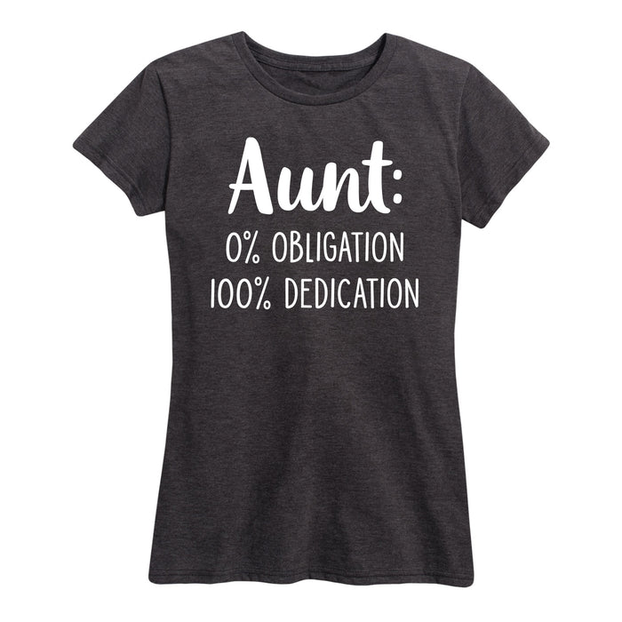 Aunt Zero Percent Obligation - Women's Short Sleeve T-Shirt