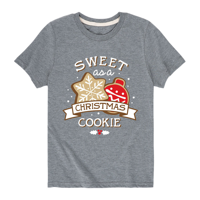 Sweet as a Christmas Cookie - Youth & Toddler Short Sleeve T-Shirt
