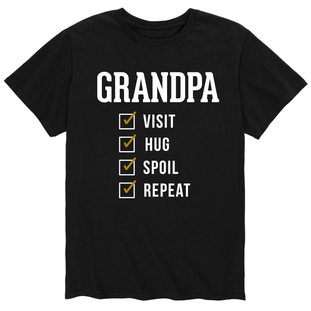 Grandpa Visit Hug Spoil - Men's Short Sleeve T-Shirt