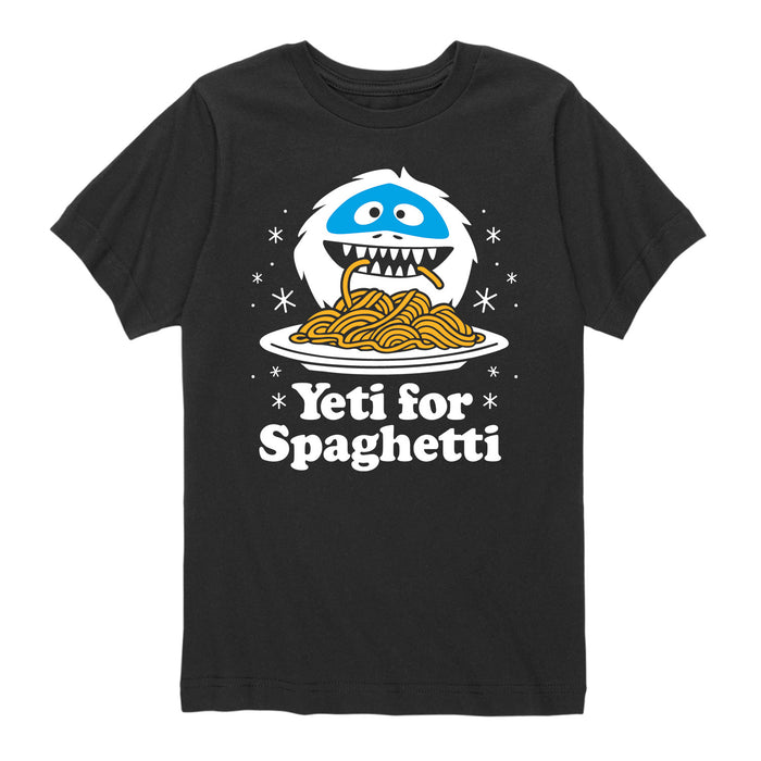 Yeti for Spaghetti - Youth & Toddler Short Sleeve T-Shirt