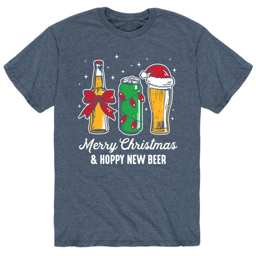Merry Christmas Hoppy New Beer - Men's Short Sleeve T-Shirt