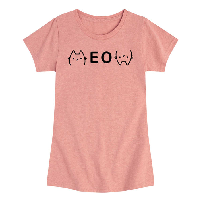 Meow - Youth & Toddler Girls Short Sleeve T-Shirt