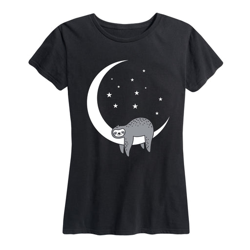 Sleeping Moon Sloth - Women's Short Sleeve T-Shirt
