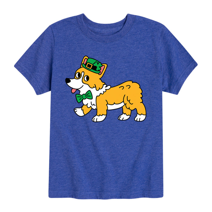 St Patrick's Corgi - Youth & Toddler Short Sleeve T-Shirt