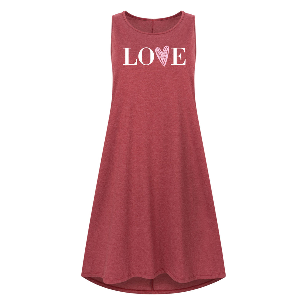Love Heart V - Women's Shift Dress