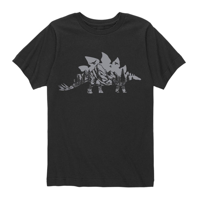Dinosaur Mountain - Youth & Toddler Short Sleeve T-Shirt