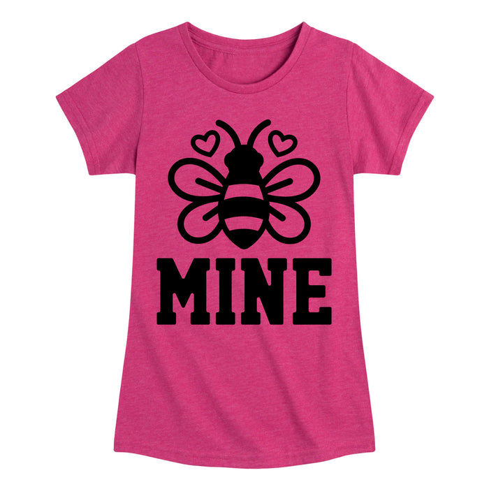 Bee Mine - Youth & Toddler Girls Short Sleeve T-Shirt