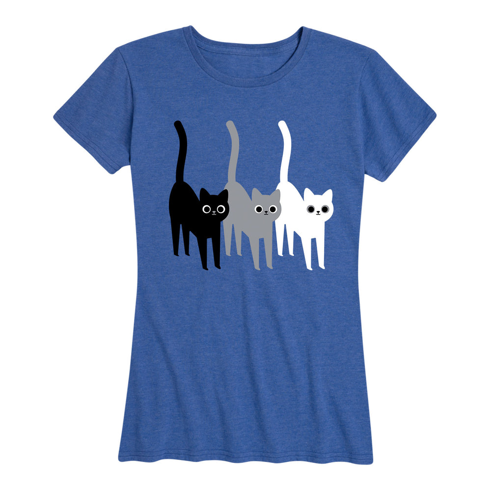 Monochrome Cats - Women's Short Sleeve T-Shirt