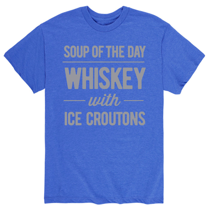 Soup of Day Whiskey Ice Croutons - Men's Short Sleeve T-Shirt