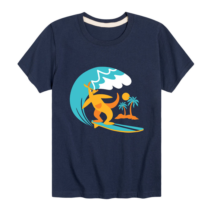 Surfing Kangaroo - Youth & Toddler Short Sleeve T-Shirt