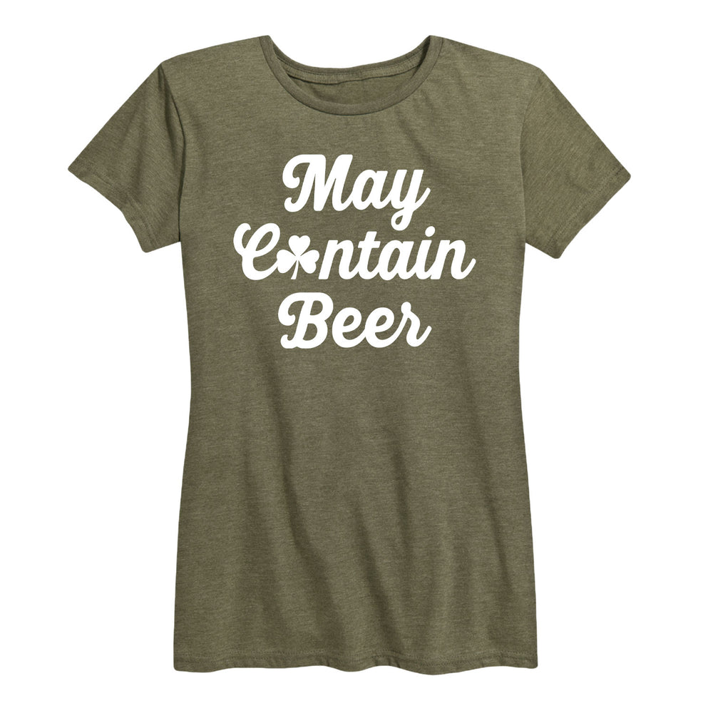 May Contain Beer - Women's Short Sleeve T-Shirt