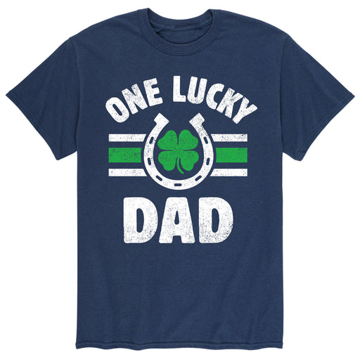 One Lucky Dad - Men's Short Sleeve T-Shirt