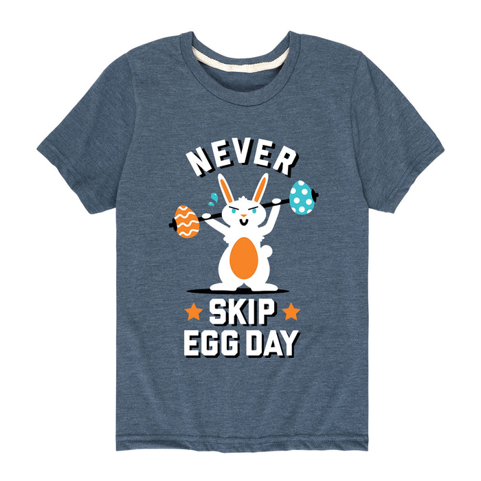 Never Skip Egg Day - Youth & Toddler Short Sleeve T-Shirt