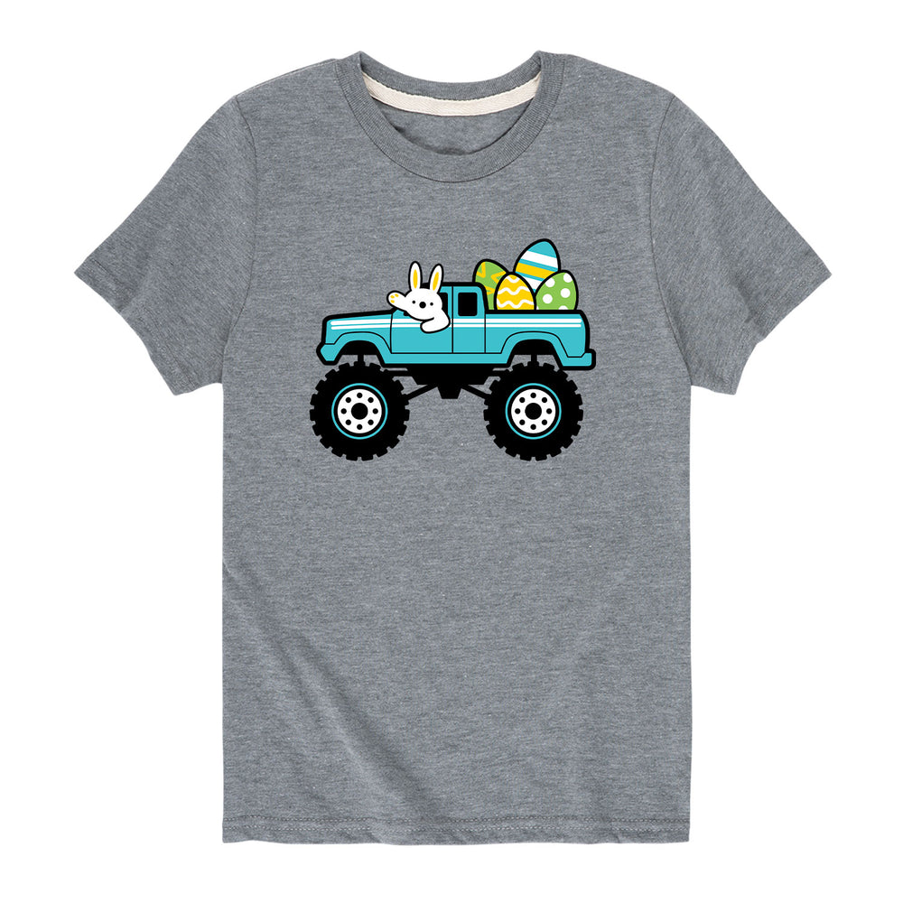 Truck with Easter Eggs - Youth & Toddler Short Sleeve T-Shirt