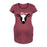 Cow Heart Bandana - Maternity Short Sleeve T-Shirt