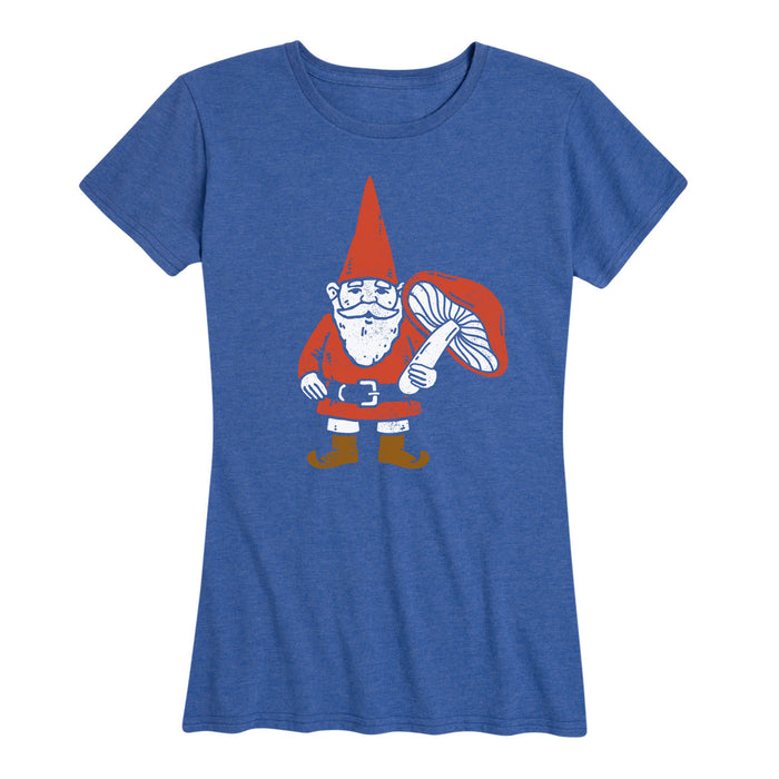 Gnome With Mushroom - Women's Short Sleeve T-Shirt