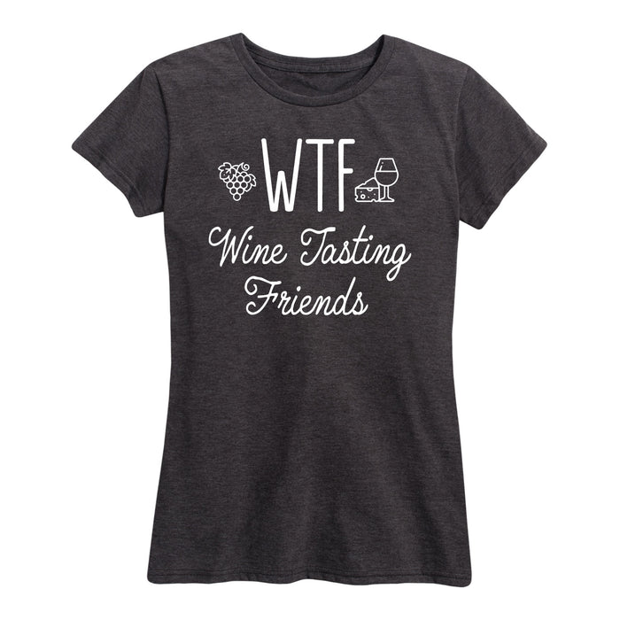 WTF Wine Tasting Friends - Women's Short Sleeve T-Shirt