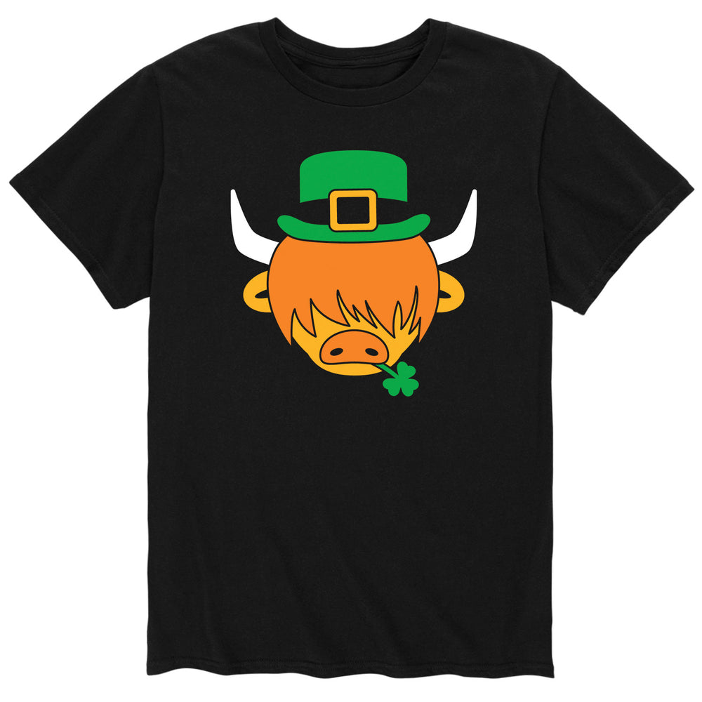 Highland Cow Leprechaun - Men's Short Sleeve T-Shirt