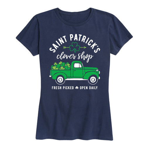 Saint Patrick's Clover Shop Truck - Women's Short Sleeve T-Shirt