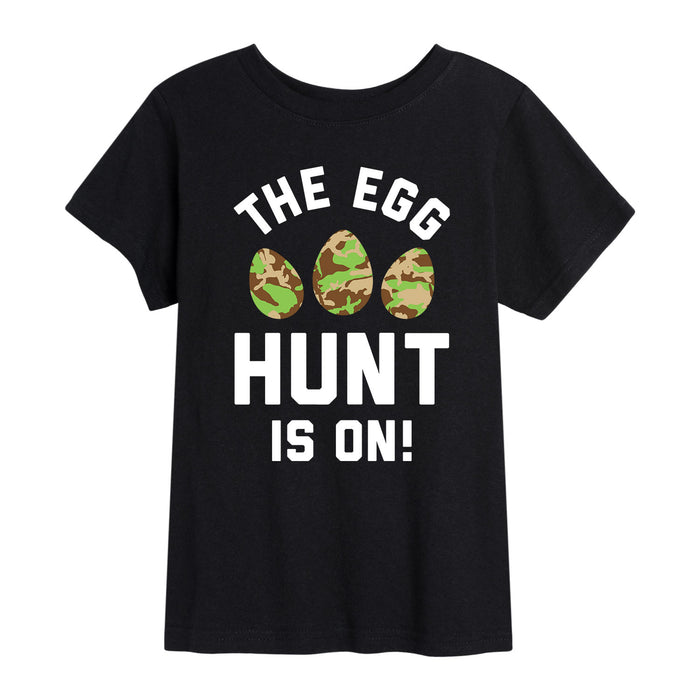 The Egg Hunt Is On - Youth Short Sleeve T-Shirt
