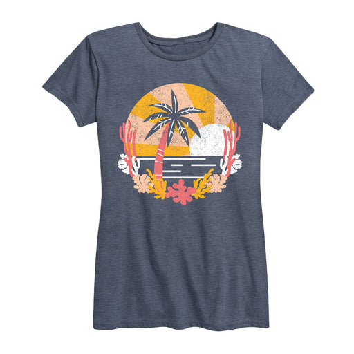 Coral Beach Scene - Women's Short Sleeve T-Shirt