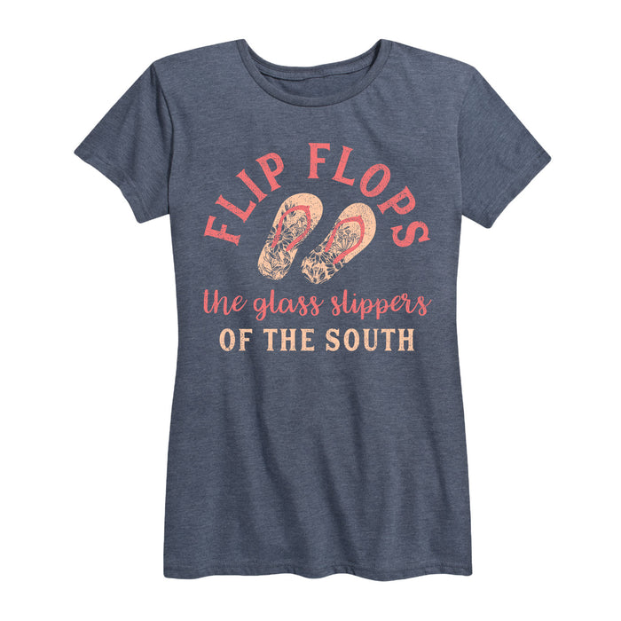 Flip Flops Glass Slippers - Women's Short Sleeve T-Shirt