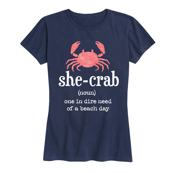 She Crab Definition - Women's Short Sleeve T-Shirt
