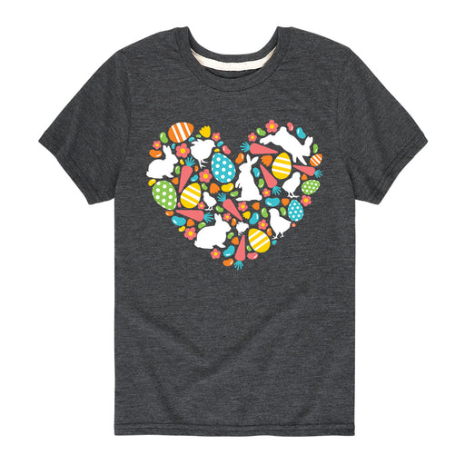 Easter Icon Heart - Youth & Toddler Short Sleeve T-Shirt