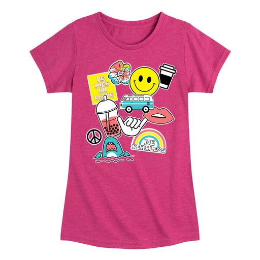 VSCO Stickers - Youth & Toddler Girls Short Sleeve T-Shirt