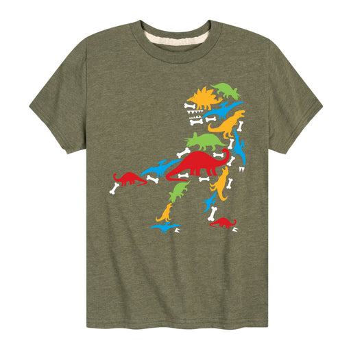 Dino Made Of Dinos - Youth & Toddler Short Sleeve T-Shirt