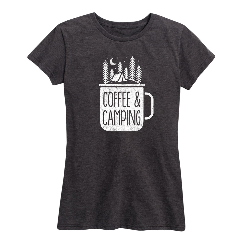 Coffee And Camping - Women's Short Sleeve Graphic T-Shirt