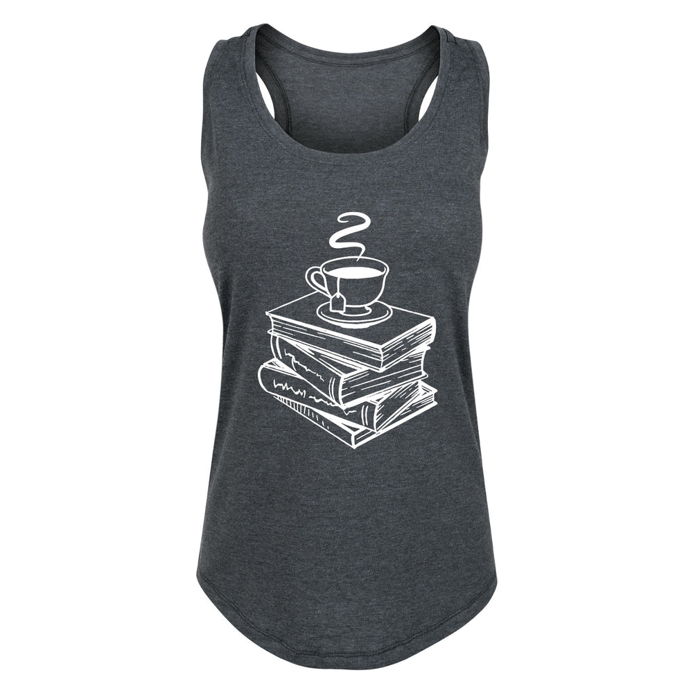 Tea And Stacked Books - Women's Tank