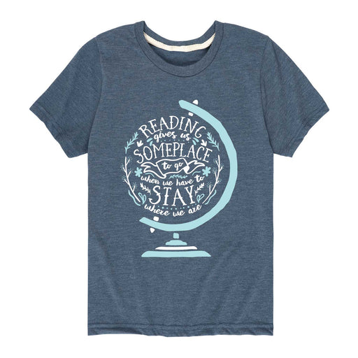Reading Gives Us Someplace - Youth & Toddler Short Sleeve T-Shirt