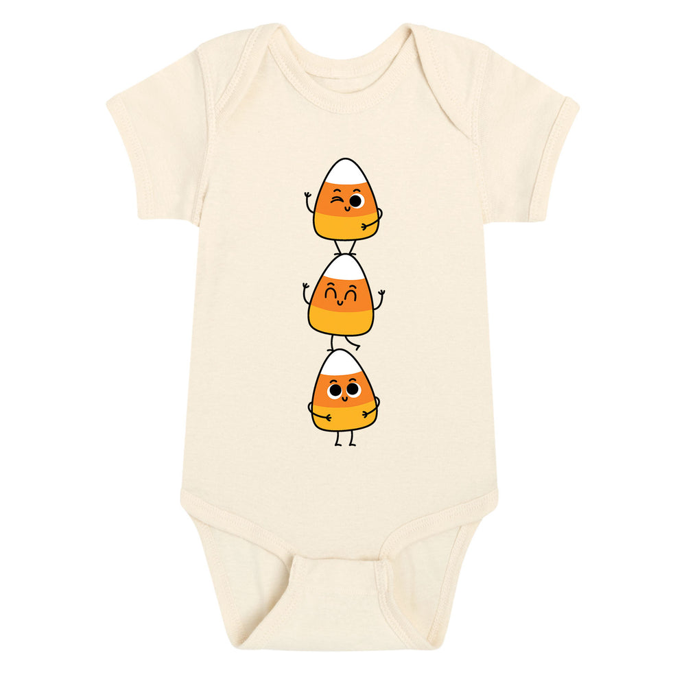 Cute Stacked Candy Corn - Infant One Piece