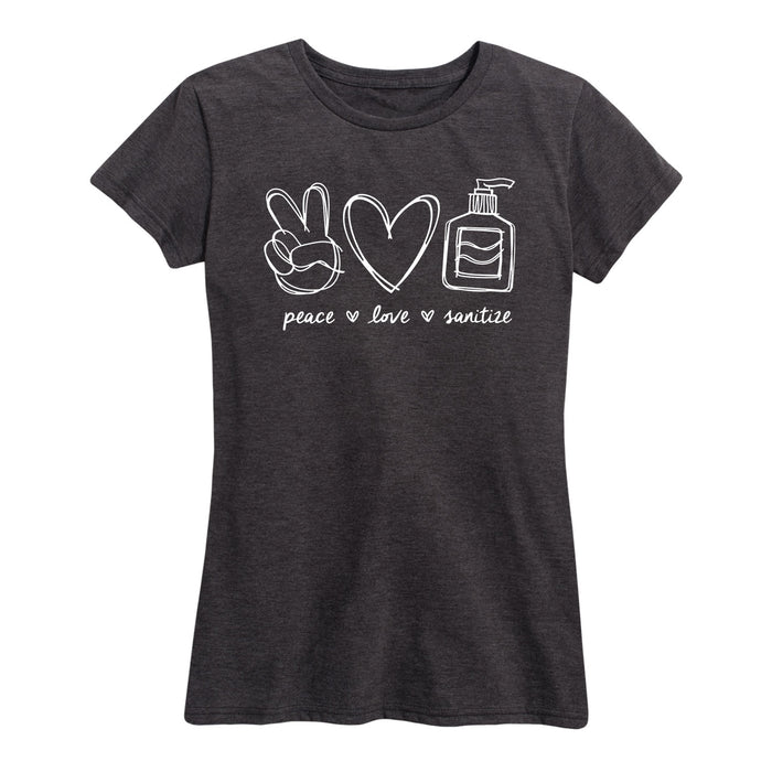 Peace Love Sanitize - Women's Short Sleeve T-Shirt