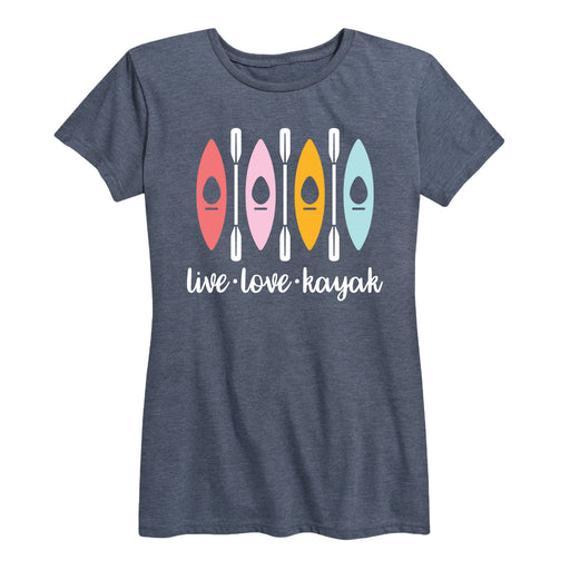 Live Love Kayak - Women's Short Sleeve T-Shirt