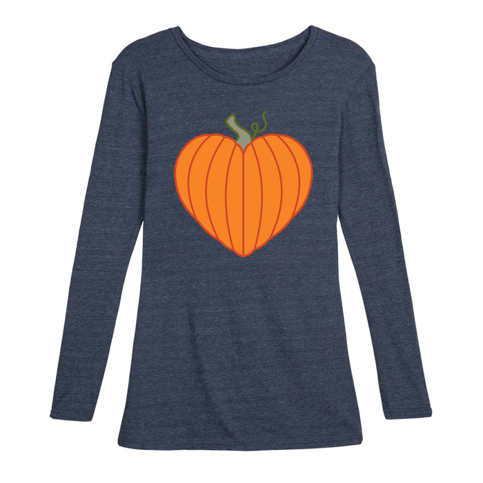 Pumpkin Heart - Women's Long Sleeve T-Shirt