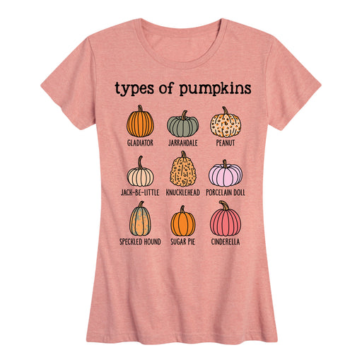 Types Of Pumpkins - Women's Short Sleeve T-Shirt