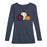 Three Patterned Pumpkins Buffalo Solid Spots - Women's Long Sleeve T-Shirt