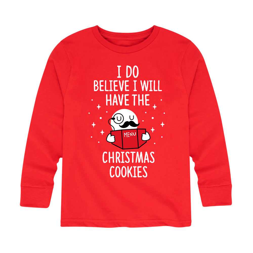 Do Believe Christmas Cookies - Toddler And Youth Long Sleeve Graphic T-Shirt