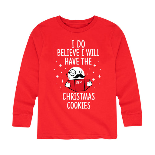 Do Believe Christmas Cookies - Toddler And Youth Long Sleeve Graphic T-Shirt