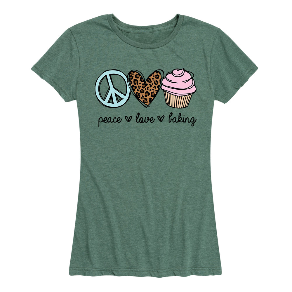 Peace Love Baking - Women's Short Sleeve T-Shirt