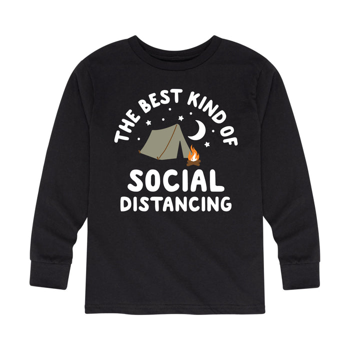 The Best Kind Of Social Distancing - Youth & Toddler Long Sleeve T-Shirt