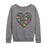 Heart Christmas Lights - Women's Lightweight French Terry Pullover