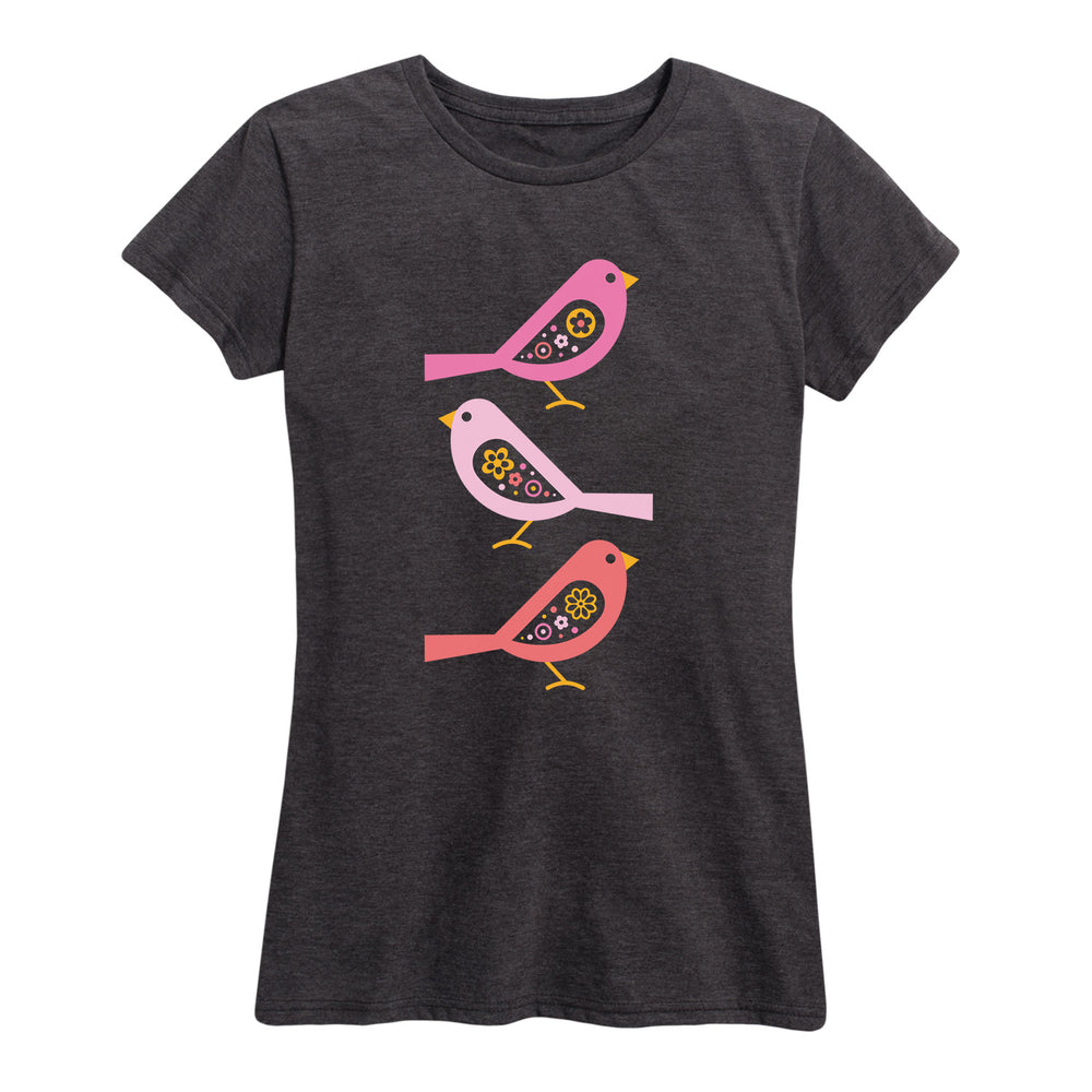 Colorful Scandinavian Birds - Women's Short Sleeve T-Shirt