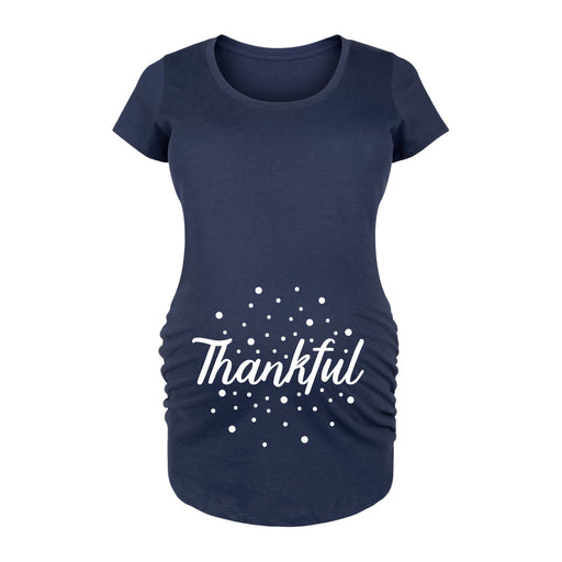 Thankful - Women's Maternity Scoop Neck Graphic T-Shirt